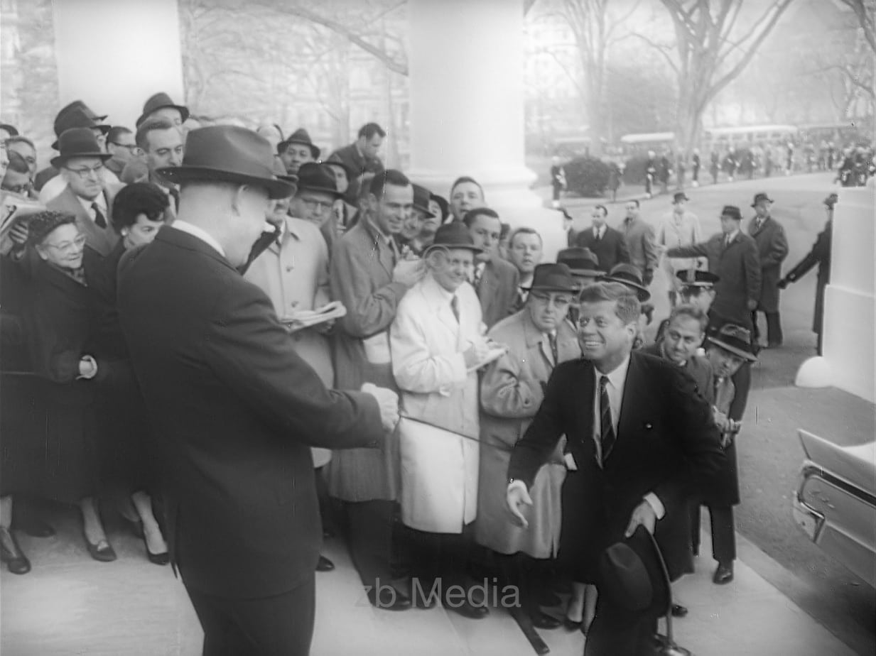 President Elect John F. Kennedy with Dwight D. Eisenhower