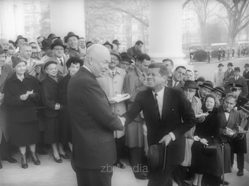 President Elect John F. Kennedy mit Dwight D. Eisenhower