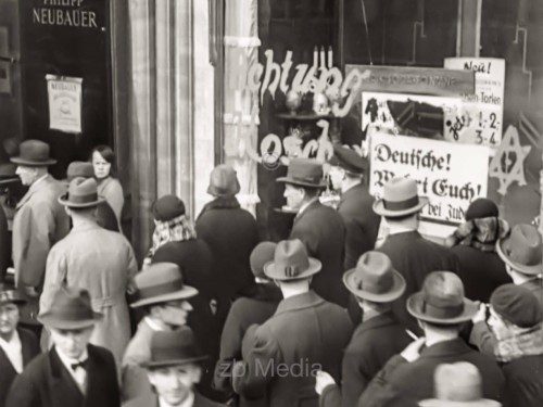 Antisemitische Boykottaktion Berlin 1933