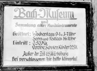 Bachmuseum Eisenach 1937