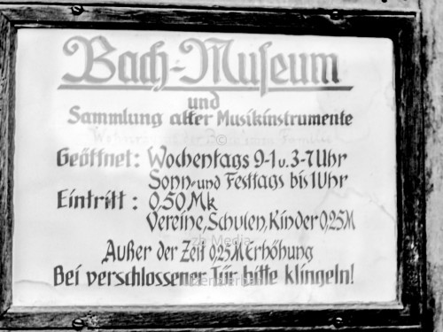 Bachmuseum Eisenach 1937