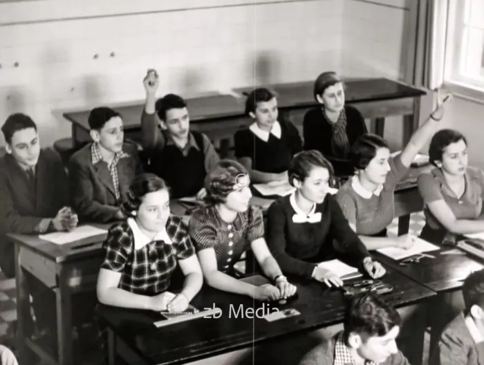 Schulklasse in der jüdischen Goldschmidtschule in Berlin 1937