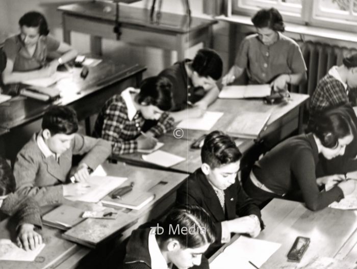 Schulklasse in der jüdischen Goldschmidtschule in Berlin 1937