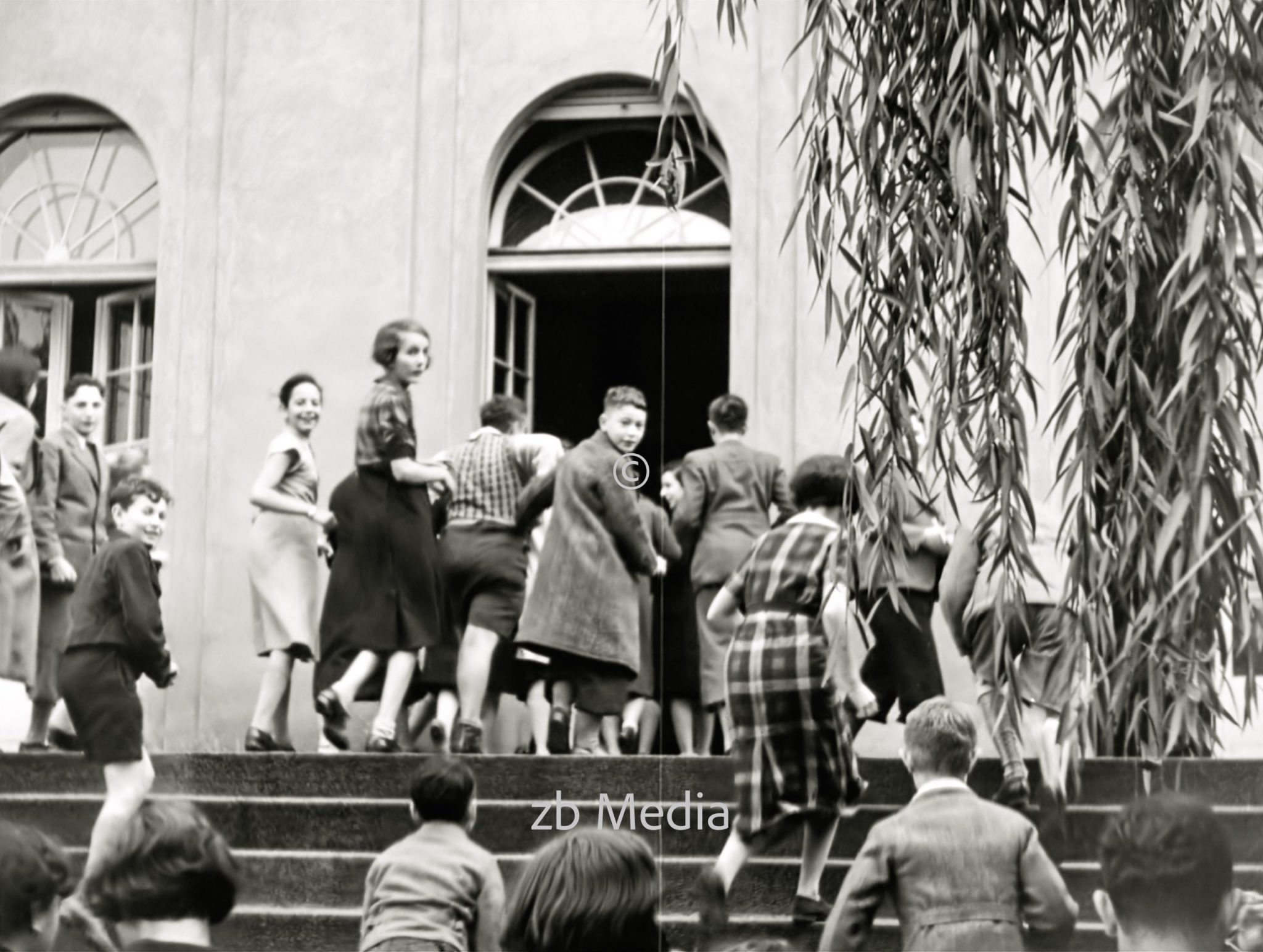 Pausenhof. Jüdische Goldschmidtschule in Berlin 1937