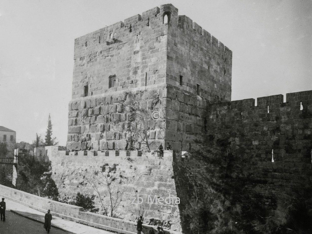 David-Turm in Jerusalem 1935