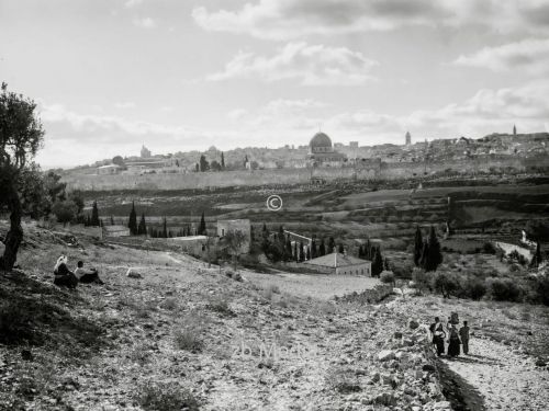 Blick auf Jerusalem um 1930