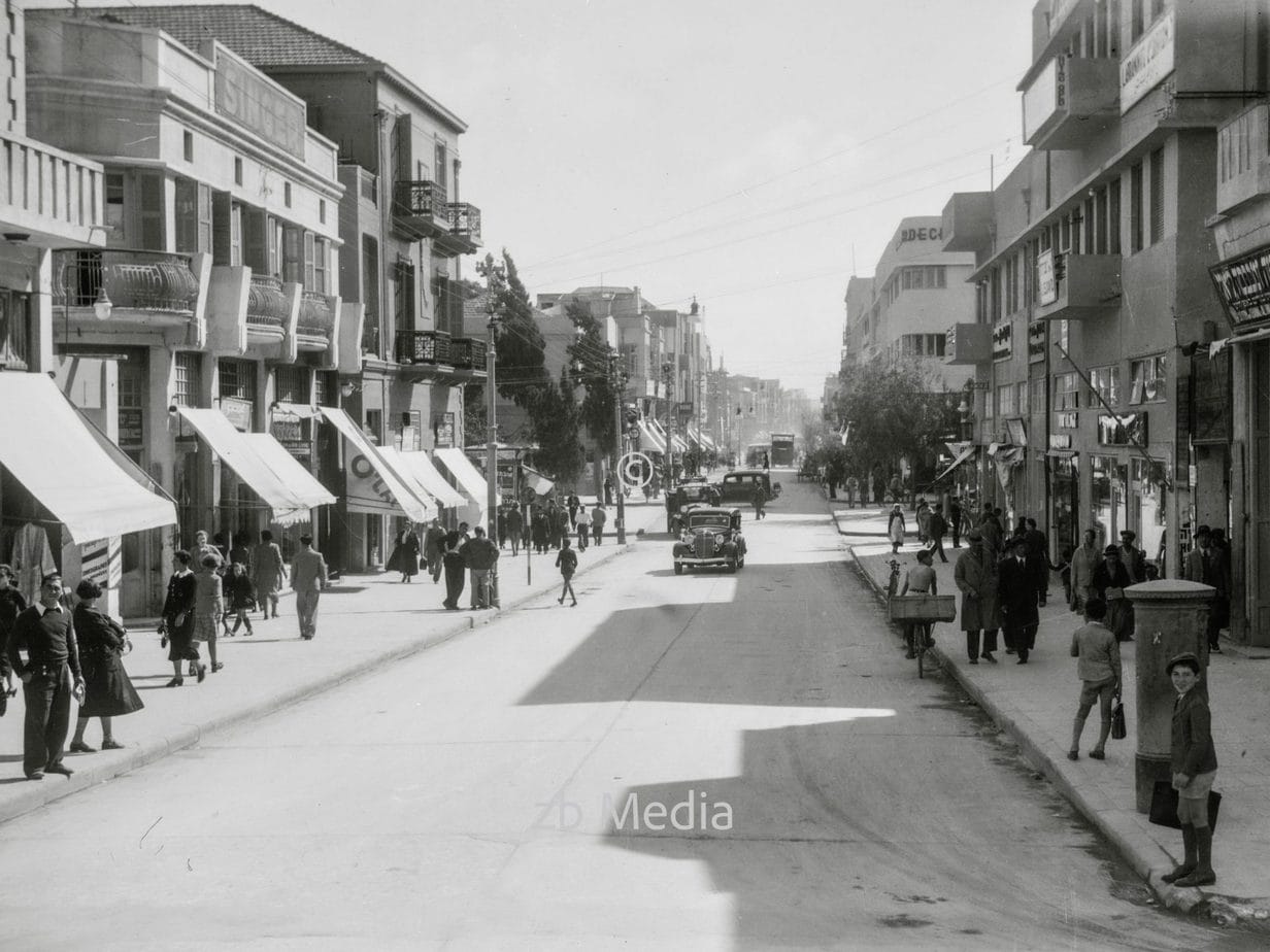 Stadtbild - Straßen in Tel Aviv 1935