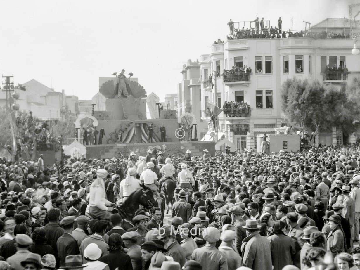 Purim-Karneval in Tel Aviv. 1934