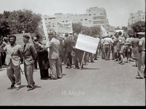 Jüdische Protestdemonstrationen gegen das Weißbuch Palästina 1939