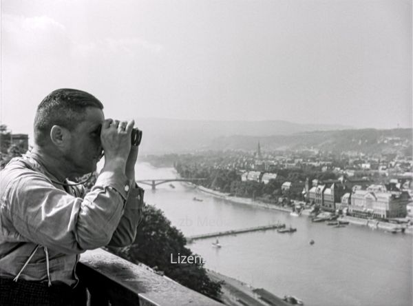 Der Rhein bei Koblenz 1937