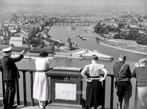 Deutsches Eck bei Koblenz 1937