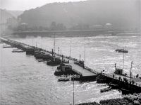 Fährbrücke am Rhein bei Königswinter 1937