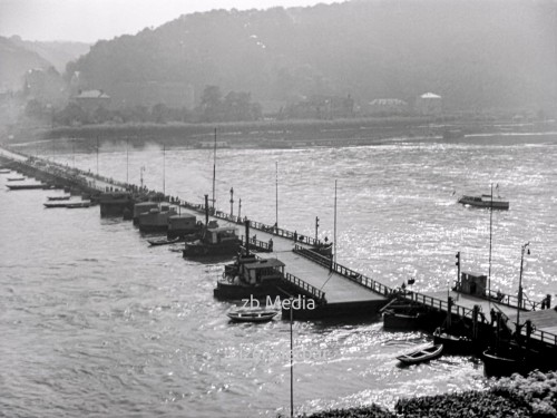 Fährbrücke am Rhein bei Königswinter 1937