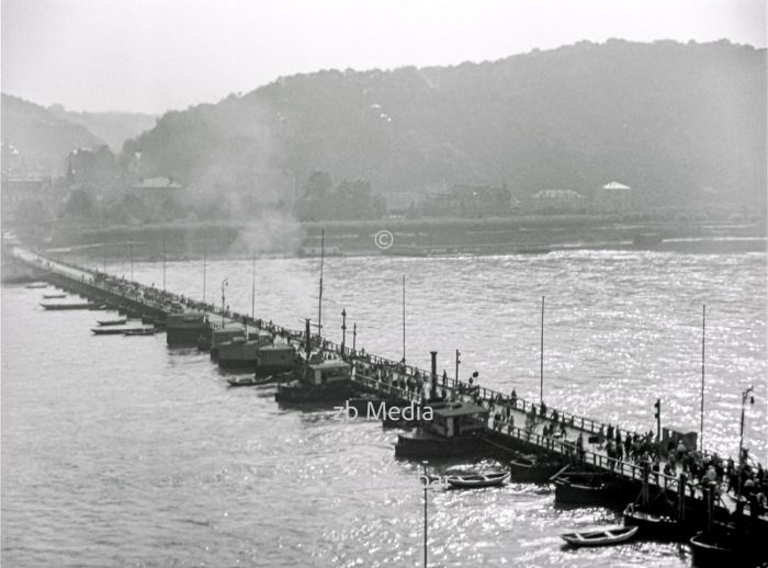 Fährbrücke am Rhein bei Königswinter 1937