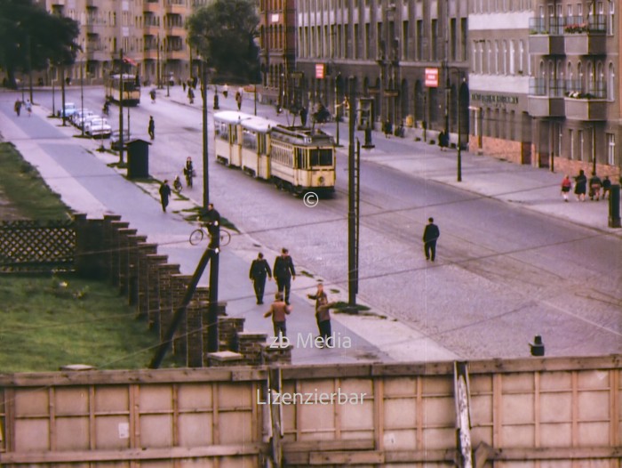 Berliner Mauer an der Bernauer Straße 1961