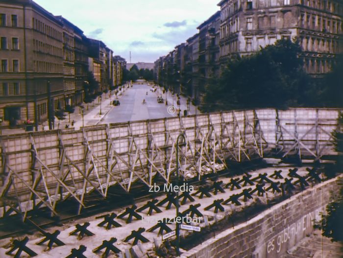 Berliner Mauer an der Bernauer Straße 1961