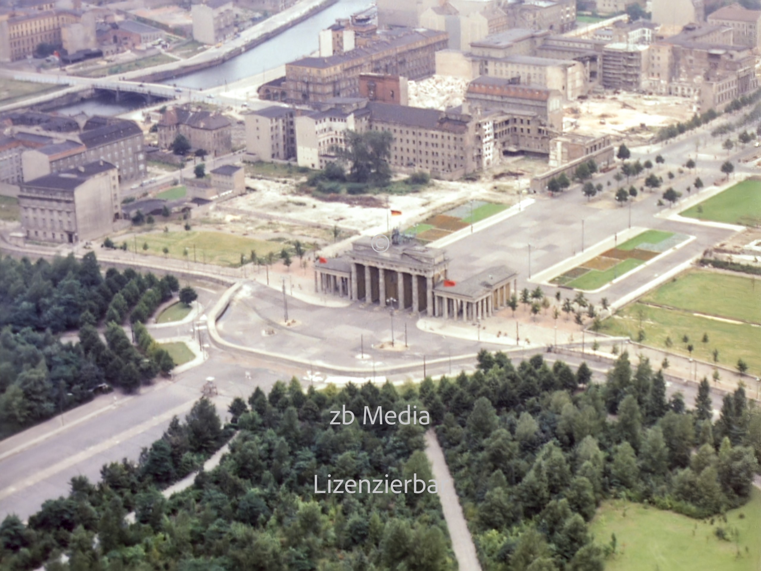 Brandenburger Tor in Berlin 1961