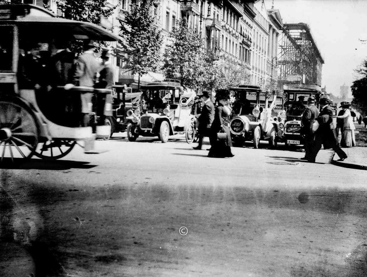 Le trafic routier à Berlin en 1914