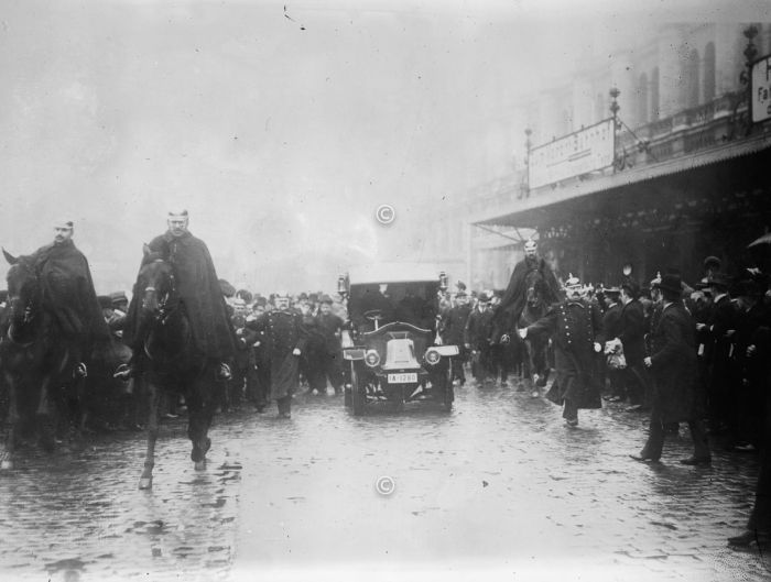 Roosevelt am Bahnhof in Berlin 1919