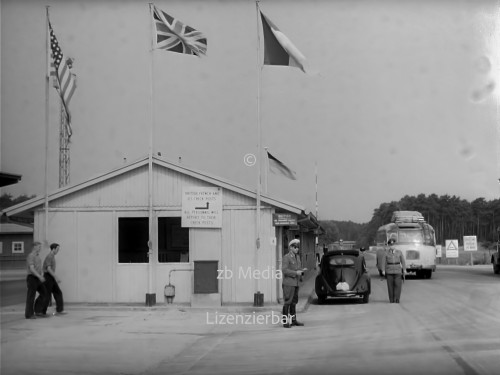 Checkpoint Zonengrenze Berlin 1955