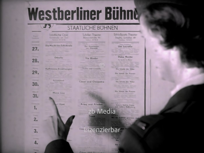 Theaterspielplan Berlin 1955
