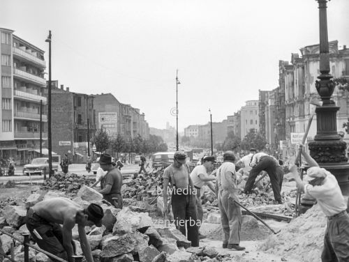 Bauarbeiter in Berlin 1955