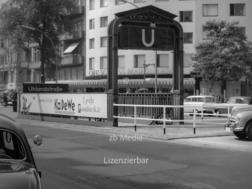 U-Bahn Uhlandstraße Berlin 1955