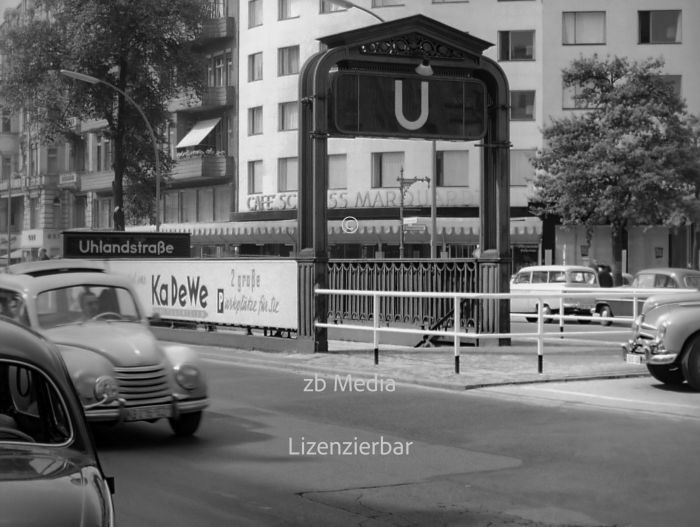 U-Bahn Uhlandstraße Berlin 1955