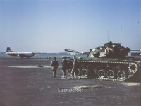 Panzer am Flughafen Tempelhof, Berlin 1961