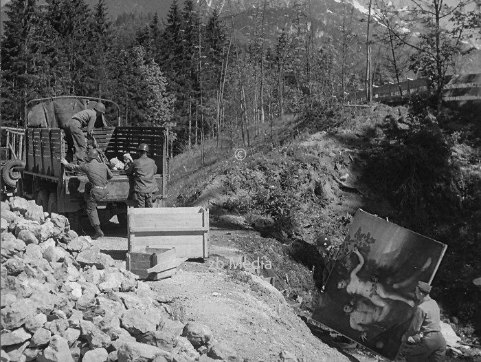 Bergung von Raubkunst in Berchtesgaden 1945