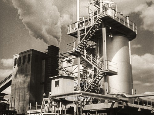 Heizkraftwerk in Berlin 1960