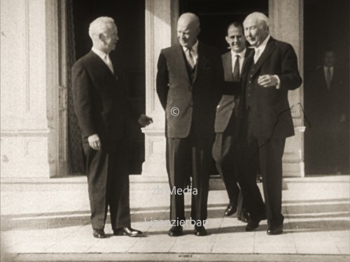 Bundespräsident Heuss empfängt US-Präsident Eisenhower