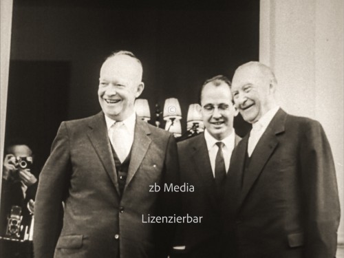 Bundeskanzler Adenauer empfängt US-Präsident Eisenhower