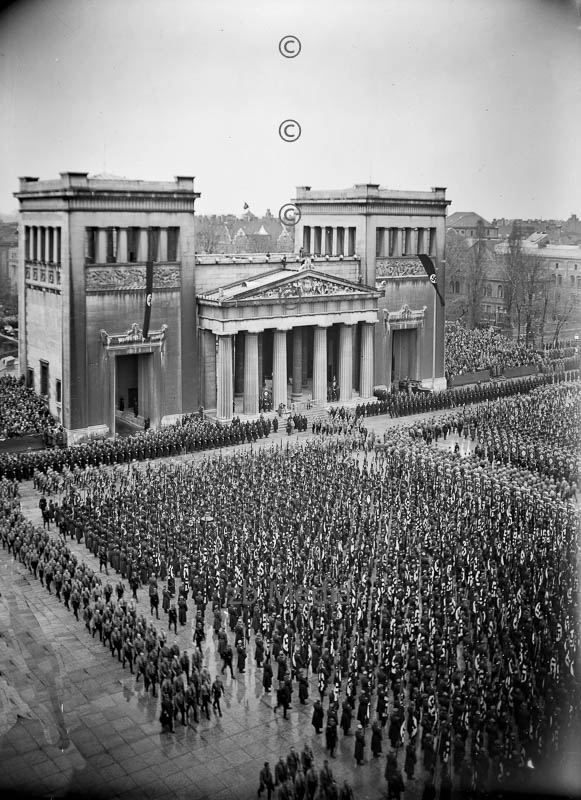 Königsplatz München SA Aufmarsch 1937