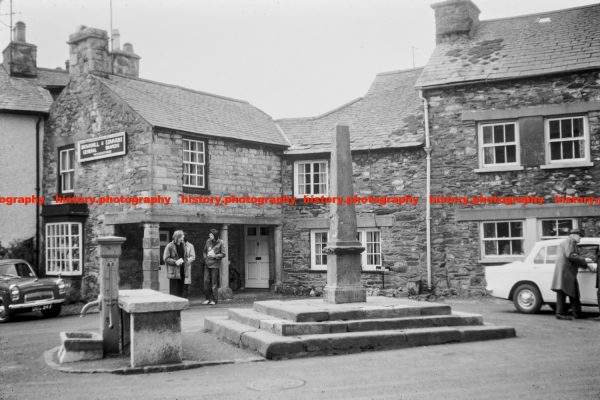 Q002919 Market Cross and Fish Stones. Cartmel. Cumbria. 1973