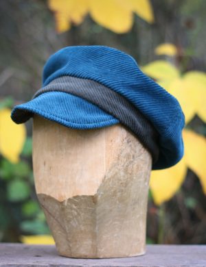 The Vega Cap– Blue and Green Corduroy  | Ready to Ship