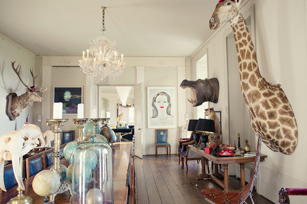 Interior photography at Aynhoe Park.