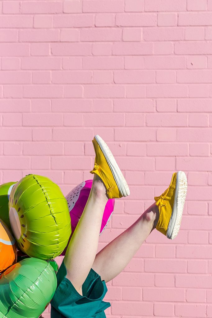 Colourful content creation for Hey Dude Shoes. Product photography & styling by Marianne Taylor.