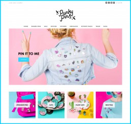 Colourful product photography by Marianne Taylor for Punky Pins.