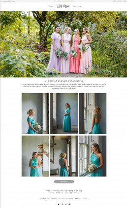 Product photography for Lavalia multiway dresses by Marianne Taylor.