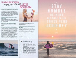 Surfgirl magazine lifestyle photography by Marianne Taylor.