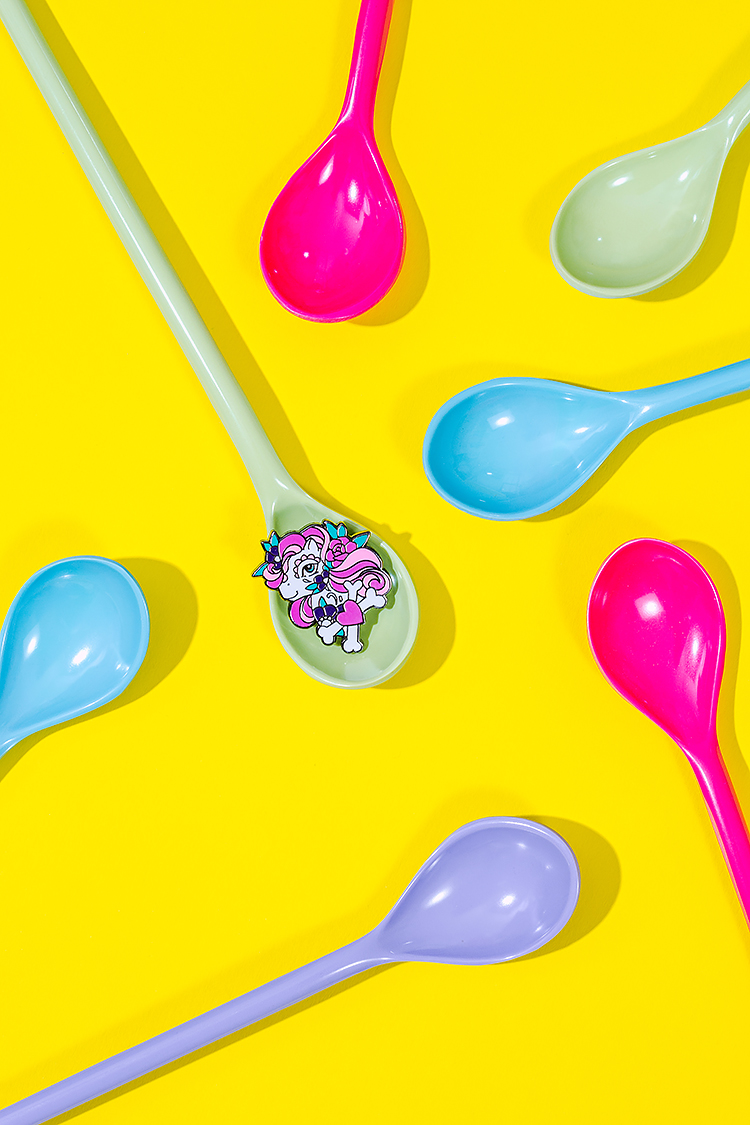 Colourful product photography for Punky Pins by Marianne Taylor.