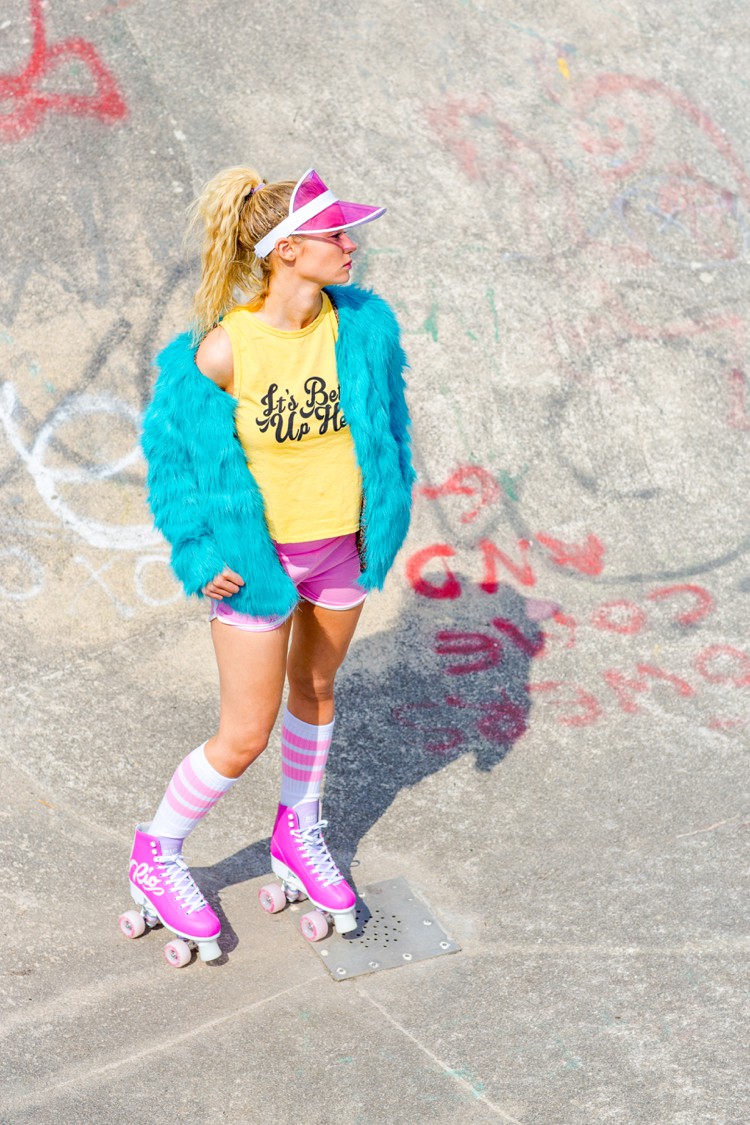 Colourful skate lifestyle photography and styling by Marianne Taylor.