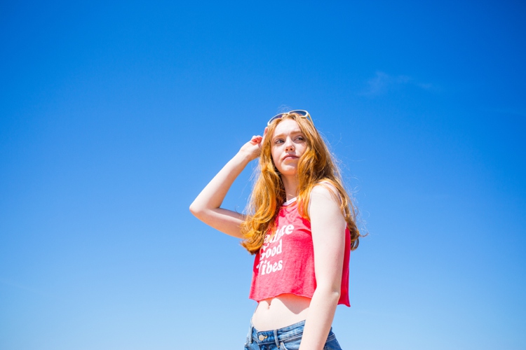 Colourful beach lifestyle photoin Cornwall by Marianne Taylor.