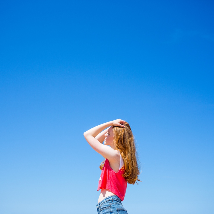 Colourful beach lifestyle photoin Cornwall by Marianne Taylor.