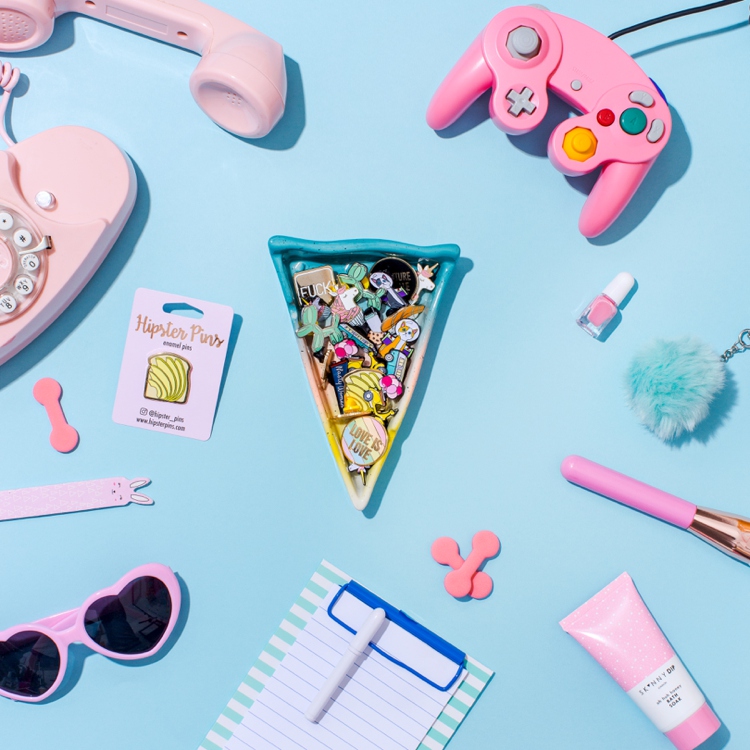 80's flashback! Colourful product photography and styling by Marianne Taylor.