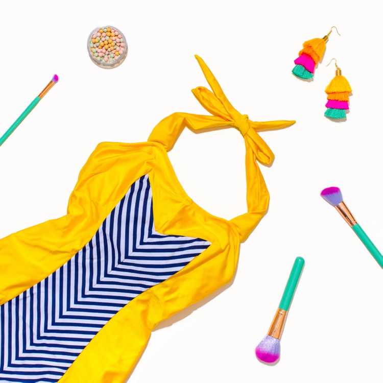 Colourful content creation for For Luna Swimwear. Product photography & styling by Marianne Taylor.