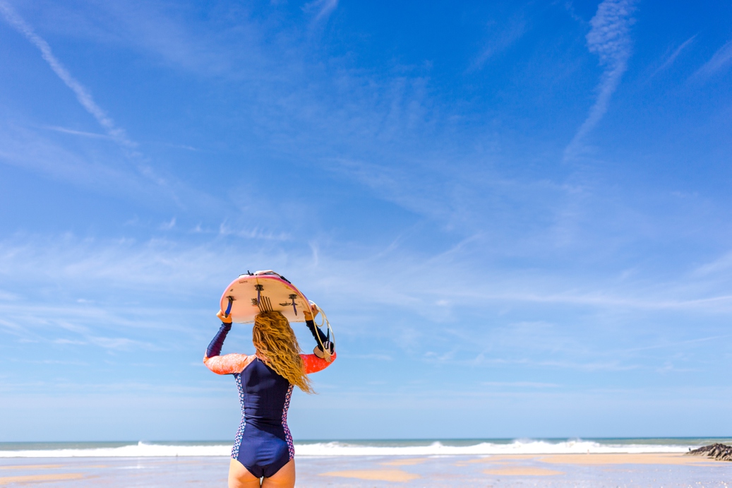 Colourful beach lifestyle photography. Cornwall photography & styling by Marianne Taylor.