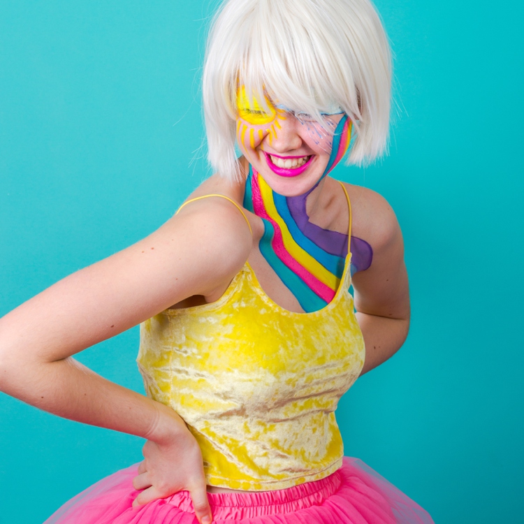 Rainbow facepainting by Colour Ahead. Photography & styling by Marianne Taylor.