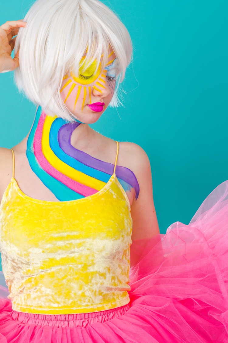 Rainbow facepainting by Colour Ahead. Photography & styling by Marianne Taylor.